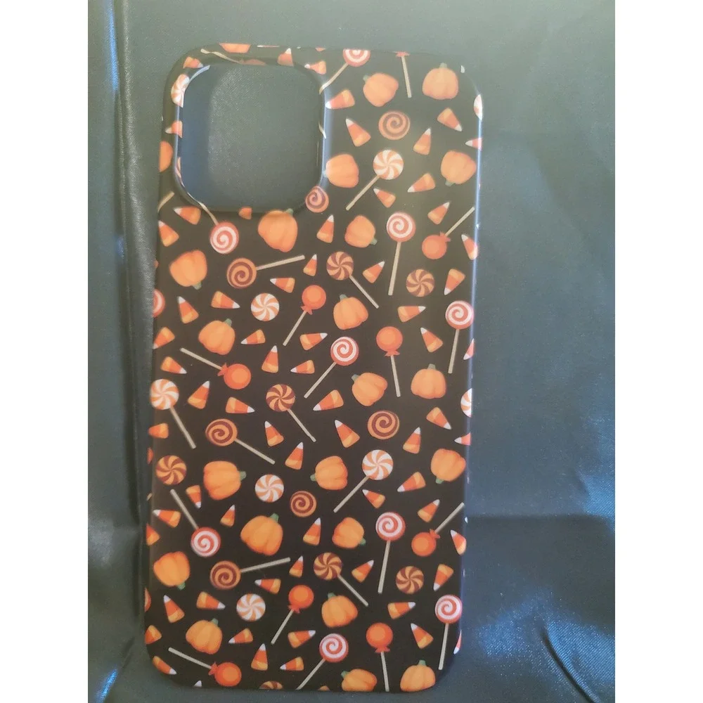 Halloween Candy Pumpkin IPhone Case Orange Black Pro/Promax 11-15 Series IPhones